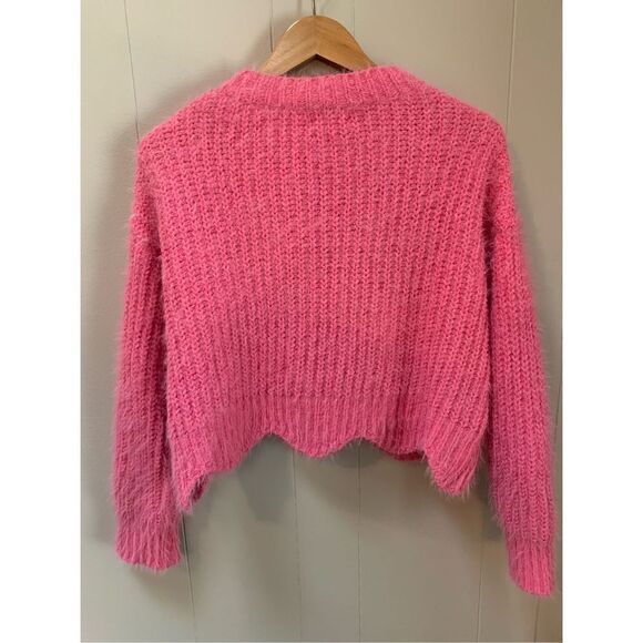 &merci Hot Pink Sweater Medium - Picture 2 of 4